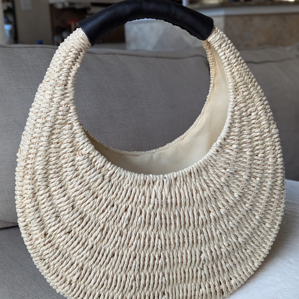 Wicker Straw Hobo Woven Handbag